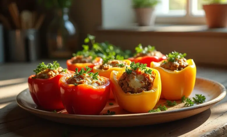 zapečené papriky s balkánským sýrem recept – Jak připravit zapečené papriky s balkánským sýrem: kompletní recept