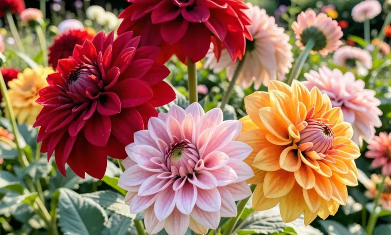 Dahlia pěstování a péče o jiřiny - ilustrační foto