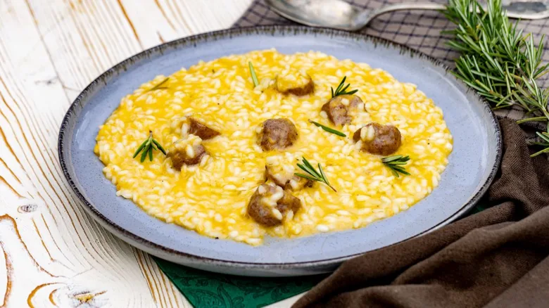 Italské dýňové rizoto s masíčky a rozmarýnem