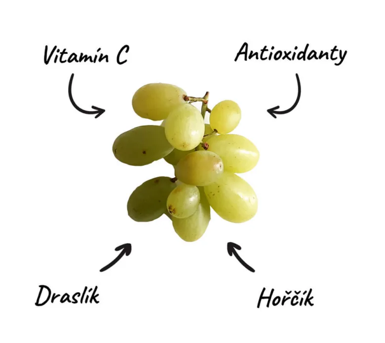 Hroznové víno s vitamínem C a antioxidanty