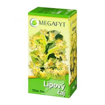 Balíček lipového čaje značky Megafyt s květinami