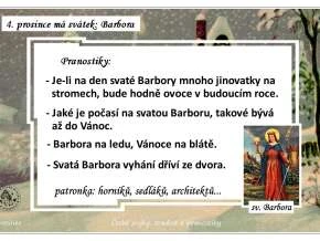 Svátek Barbory: lidové počasí pro Vánoce, patronka horníků a architektů